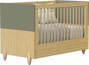 Berço Mini Cama Gracia - Oliva e Natural