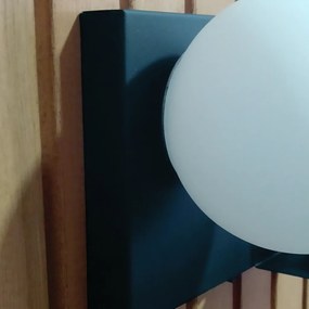 Arandela Nature Horizontal Com Porta Mini Vaso 12X25Cm Globo Ø10Cm 01X... (BRANCO)