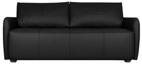 Sofá Decorativo Sala de Estar Lily 3 Lugares 240cm Couro Preto G34 - Gran Belo