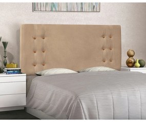 Cabeceira Estofada Santorini 160cm Queen Size Suede - ADJ Decor