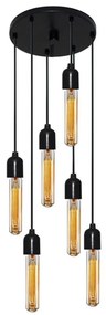 Luminária Pendente Retro Md-4162/6 Suporte Para Lâmpada / Não Inclusa - Bivolt