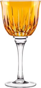 Taça de Cristal Lapidado P/ Água 520ml - Amarelo - 66 Amarelo - 66