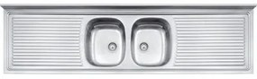 Pia de Apoio Tramontina Ribon 2C 34 em Aço Inox 200 x 55 cm
