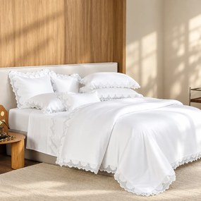 Jogo de Cama Trussardi Cetim 300 Fios Chiavari  Queen