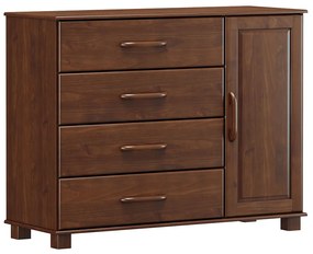 Cômoda 4 Gavetas 1 Porta Ouro Finestra Móveis