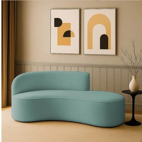 Sofá 3 Lugares Orgânico 180 cm Morgan Veludo/Cotelê - Menta