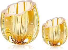 Jogo de Vasos Murano Marselha - Ambar  Ambar