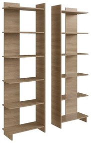 Estante para Livros Livreiro com 6 prateleiras Oak