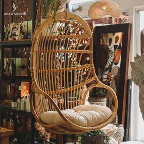 Balanço Suspenso em Rattan | Boho