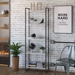 Estante Livreiro Dynamica Industrial 60cm 5 Prateleiras C08 Branco Che