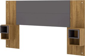 Cabeceira Casal Extensível Cama Box 236-176cm Cibely V01 - D'Rossi - Naturale e Alasca