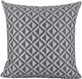 3 Capas para Almofadas Soft Veludo Geométrico Cinza 43x43cm