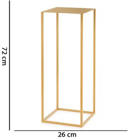 Kit Mesa De Apoio Metálica Dourado D'Rossi
