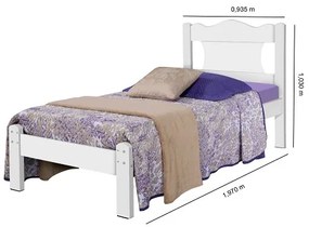 Cama De Casal Munique Branco - Gabrielli Móveis