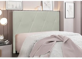 Cabeceira Cama Box Queen 160 cm Aquilla Veludo S04 - D'Rossi - Prata