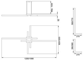 Pendente Play Retangular 120X158Cm Led 73,8W Bivolt / "l" C/ 21,5X58Cm... (BT - Branco Texturizado, 3000k)