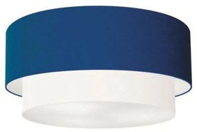 Plafon Para Banheiro Cilíndrico SB-3017 Cúpula Cor Azul Marinho Branco