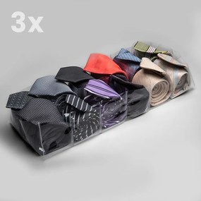 Kit Com 3 Organizadores de Gaveta Dupla Invisíveis - 12 nichos
