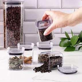 Kit 5 Potes Herméticos de Acrílico - 150ml
