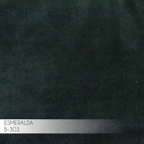 Sofá 3 Lugares Sala de Estar Eros 180 cm Veludo Esmeralda Base Fixa G15 - Gran Belo