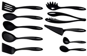 Jogo de Utensílios Tramontina Ability em Nylon Preto 10 Peças