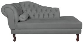 Recamier Diana 140cm Lado Direito Corano Cinza - ADJ Decor