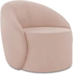 Sofá 2 Lugares 140cm Wendi e Poltrona Steve Veludo Rose I01  - Mpozena