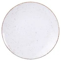 Prato Sobremesa Tramontina Rústico Marrom em Porcelana Decorada 21 cm