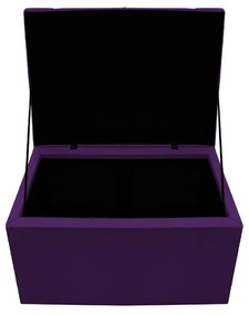 Calçadeira Copenhague 90 cm Solteiro Suede Roxo - ADJ Decor