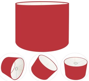 Cúpula Abajur Cilíndrica Cp-8013 Ø30x30cm Bordô