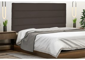 Cabeceira La Italiana Para Cama Box Solteiro 90 cm Suede S04 - D'Rossi - Café