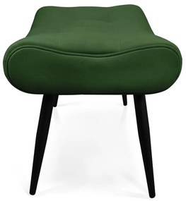 Puff Sher Suede Pés Palito de Ferro - D'Rossi - Verde