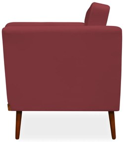 Poltrona Decorativa Siena Veludo Bordo