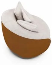Kit 2 Poltronas Decorativa Giratória para Sala Kaly Z32 Sintético Cara