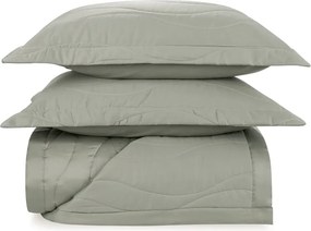 Colcha c/ Porta Travesseiros Trussardi 300 Fios Cetim Novara Pistacchio - Casal  Casal