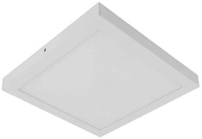 Plafon Led Sobrepor Quadrado Aluminio Branco 24W Yamamura - LED BRANCO NEUTRO (4000K)