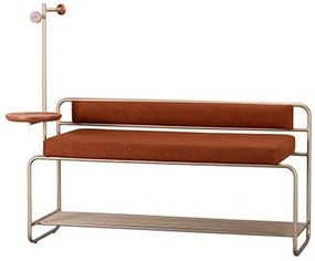 Banco Malibu Bandeja Madeira Natural Base Champagne - 77162 Sun House