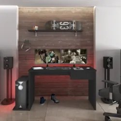 Mesa para Computador Notebook Desk Game DRX 8000 Z19 Preto - Mpozenato