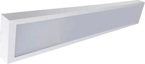 Plafon Led Sobrepor Aluminio Branco 54W 6500K Londres