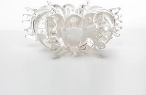 Vaso Murano Cachepot Psyri PP - Quartzo Pérola  Quartzo Pérola