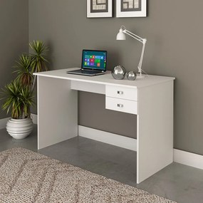 Mesa para Escritório Home Office ME4165 MDP Branco G69 - Gran Belo