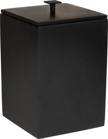Lixeira de Piso Resina Preto Fosco Black Matte