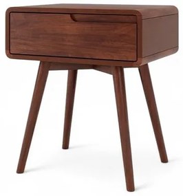 Mesa de Cabeceira Itamogi Esquerda 1 Gaveta Cor Castanho 57cm - 76698 Sun House