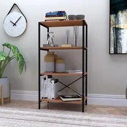 Estante Livreiro Baixa Multiuso 60cm 4 Prateleiras Padova Demolição/Pr
