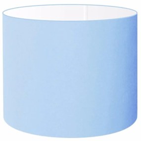 Cúpula abajur cilíndrica cp-8020 Ø45x21cm azul bebê