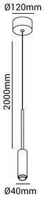 Pendente Match 7W Led 3000K Ip20 Marrom Bivolt Ø4Cm | Opus Dn 37776 (Marrom)