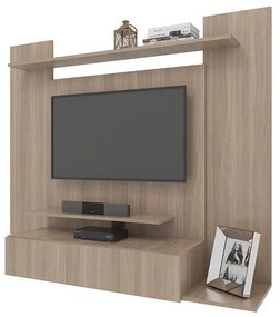 Painel Para TV Até 50" 1 Gaveta 4 Prateleiras Marrom Montana