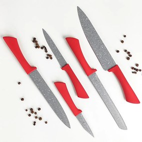 Conjunto De Facas Colorstone 5 Peças - Vermelho