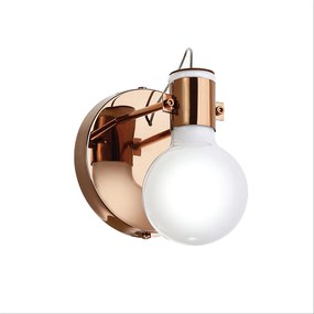 Arandela Lamp 12X13X14Cm Metal E Vidro 1 X G9 Globo Ø8Cm |Old Artisan... (HONEY, FOSCO)