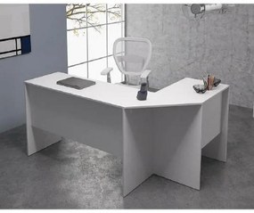 Mesa Para Computador escritório Em L Bho 08 - Branco